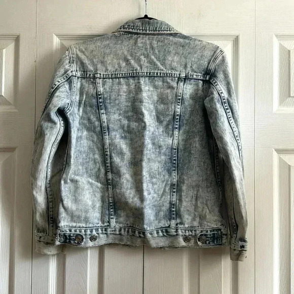 Pacsun Distressed Acid Wash Denim Jacket size XS - Picture 6 of 6